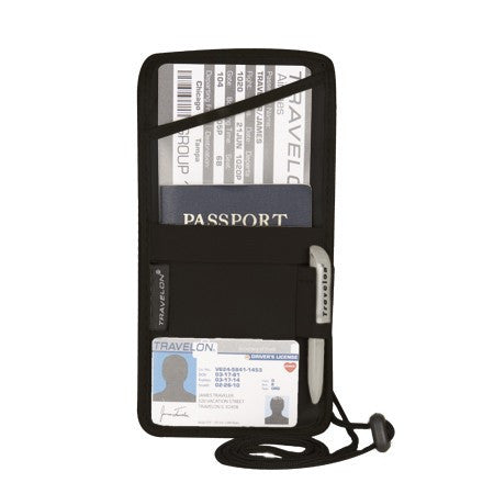 ID and Boarding Pass Holder, Leather