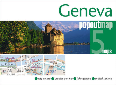 Geneva Switzerland Popout Map