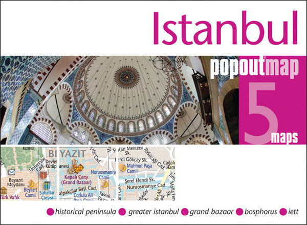 Istanbul Turkey Popout Map