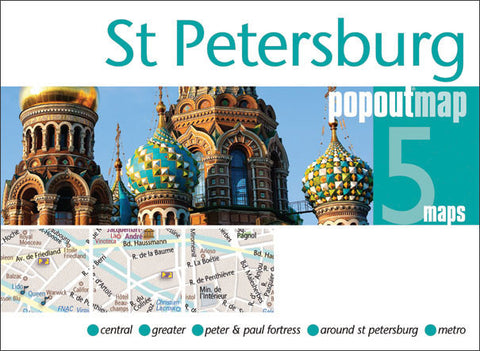 St. Petersburg PopOut Map